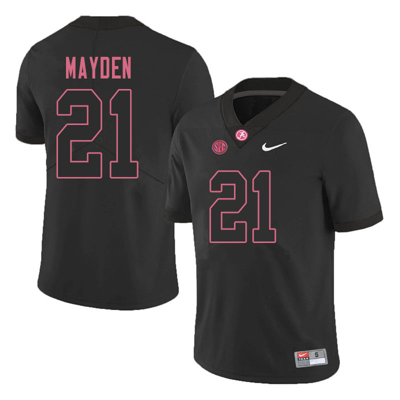 Alabama Crimson Tide Men's Jared Mayden #21 Black NCAA Nike Authentic Stitched 2019 College Football Jersey KK16R83FE